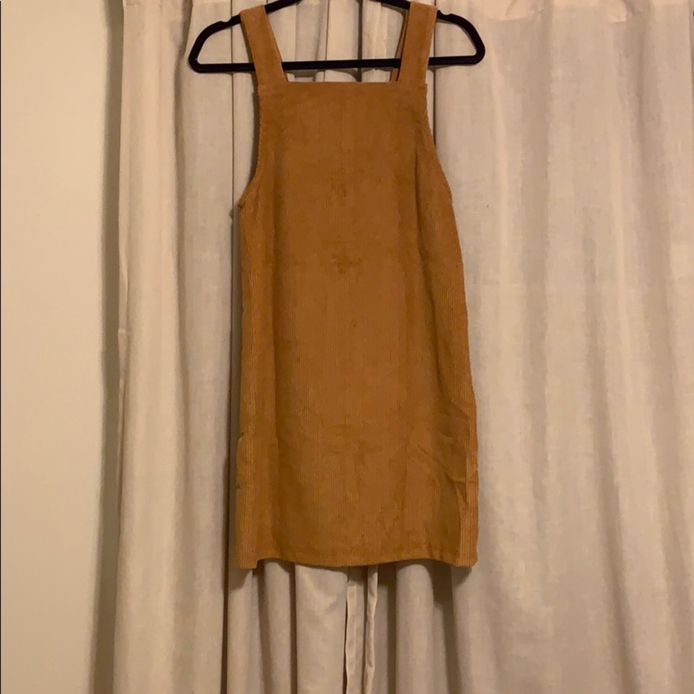 Corduroy Button Coverall - Camel Color - Picture 3 of 3